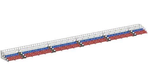 Трибуна сборно-разборная 5-ти рядная на 410 мест СТ-427 Трибуна сборно-разборная 5-ти рядная на 410 мест СТ-427