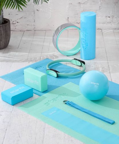 Коврик для йоги и фитнеса STARFIT FM-101 PVC 173x61х0,4 см (мятный)#5