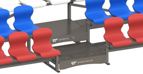 Трибуна сборно-разборная 3-х рядная на 74 места СТ-257#2 Трибуна сборно-разборная 3-х рядная на 74 места СТ-257#2