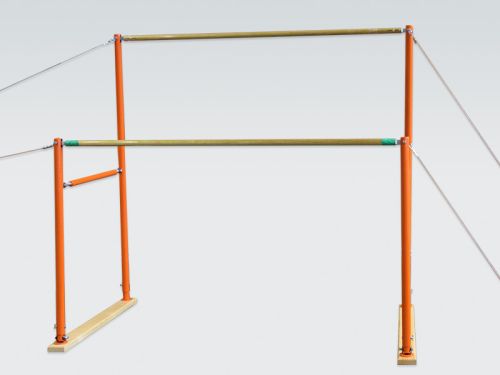 Брусья гимнастические женские массовые (стеклопластиковые жерди, шпон дерева)