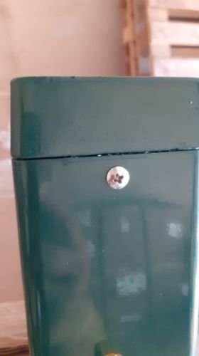 Стойки теннисные квадратные TENNIS LIFE 80х80 мм (с внутренним механизмом натяжения) зеленые#2