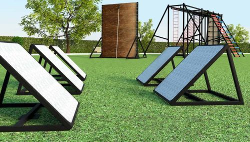 Элемент полосы препятствий Наклонная платформа 45 градусов#3