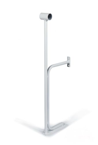 Кронштейн для хореографического (балетного) станка напольный пристенный однорядный (белый) Кронштейн для хореографического (балетного) станка напольный пристенный однорядный (белый)