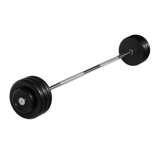 Штанга неразборная 37,5 кг черная MB Barbell MB-BarMW-B37,5