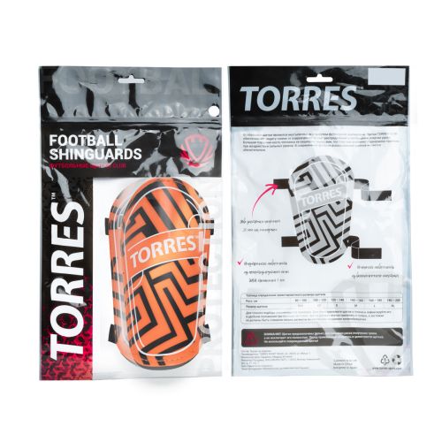 Щитки футбольные TORRES Club (оранжевые)#8