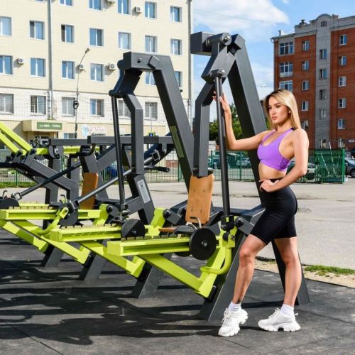 Уличный тренажер Жим сидя с переменной нагрузкой ZAVODSPORTA Power-1812.1#2 Уличный тренажер Жим сидя с переменной нагрузкой ZAVODSPORTA Power-1812.1#2