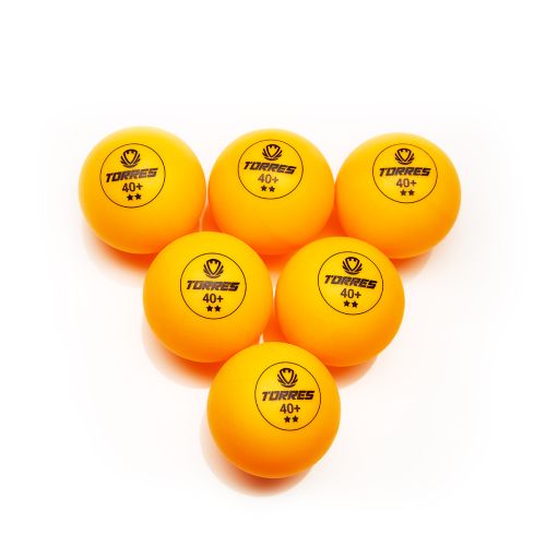 Мяч для настольного тенниса TORRES Club 2* (6 шт.) оранжевый#8