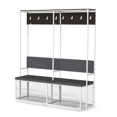 Место хоккеиста (без полукруглой верхушки) 2-х секционный 2000х1160х490 мм