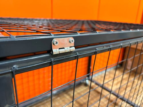 Корзина для мячей передвижная 750х1050х750 на 40 шт. (сетка) СТ-35#3