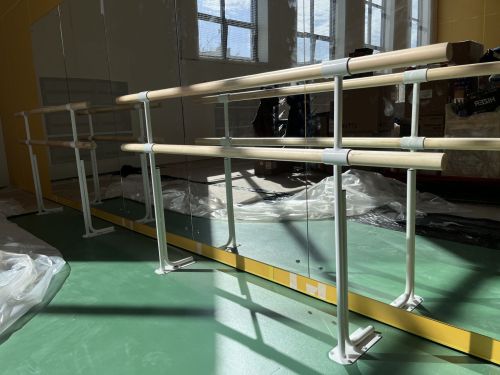 Хореографический (балетный) станок напольный двухрядный 2000 мм (сосна) СТ-86#5