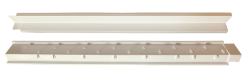 Профиль универсальный для переливных решеток (белый) Профиль универсальный для переливных решеток (белый)