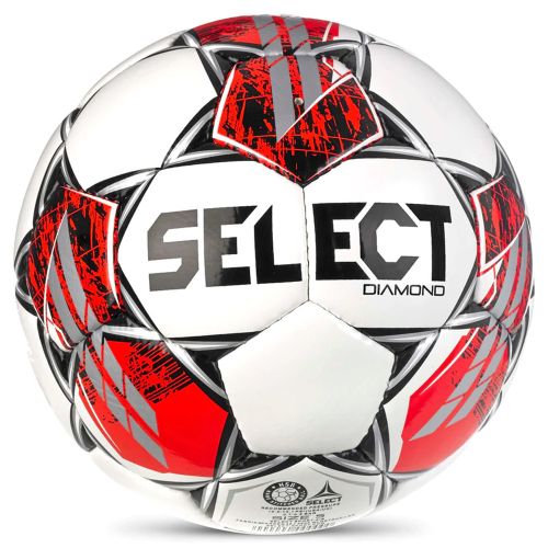 Мяч футбольный SELECT Diamond V23 №4 (ТПУ) бело-красный#2 Мяч футбольный SELECT Diamond V23 №4 (ТПУ) бело-красный#2