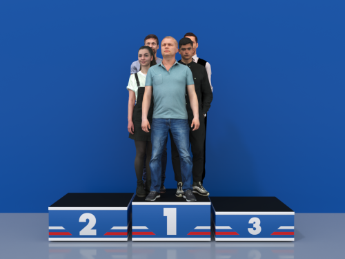 Пьедестал «Профессионал» Матрешка 812х812 мм#2