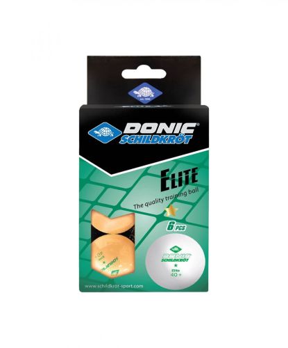 Мяч для настольного тенниса DONIC Elite 1* (6 шт.) оранжевый