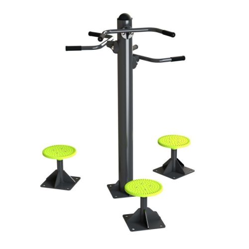 Уличный тренажер Твистер стоя (тройной) ZAVODSPORTA Smart-1004