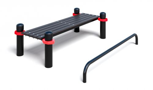 Лавочка для пресса с упором для ног Воркаут ТС-34