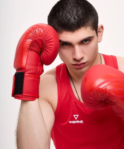 Перчатки боксерские INSANE ORO IN23-BG400 (ПУ) красный#6