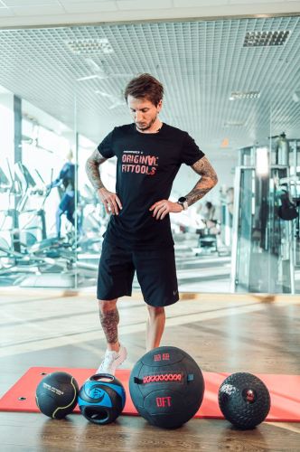 Тренировочный мяч Wall Ball Deluxe 3 кг#4