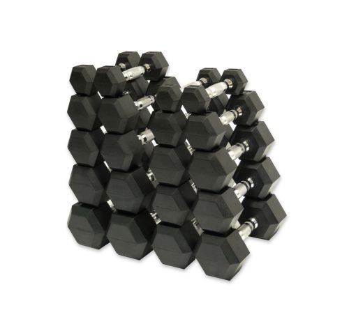 Набор гексагональных гантелей (10 пар от 1 до 10 кг) REBEL RGHEX-110 (SET)
