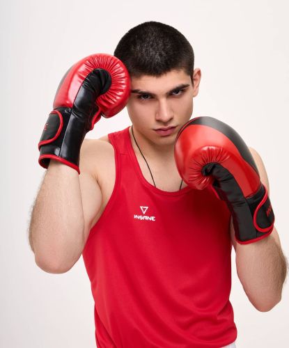 Перчатки боксерские INSANE MONTU IN23-BG500 (ПУ) красный#7