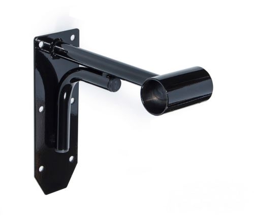 Кронштейн для хореографического (балетного) станка пристенный однорядный (черный) Кронштейн для хореографического (балетного) станка пристенный однорядный (черный)