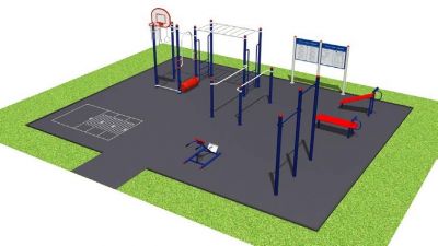Спортивная площадка 10х8 м (на 10 человек)