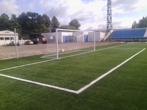 Ворота футбольные 7,32х2,44 м алюминиевые 100x120 мм стационарные SPORTWERK (SpW-AG-732-1)#5