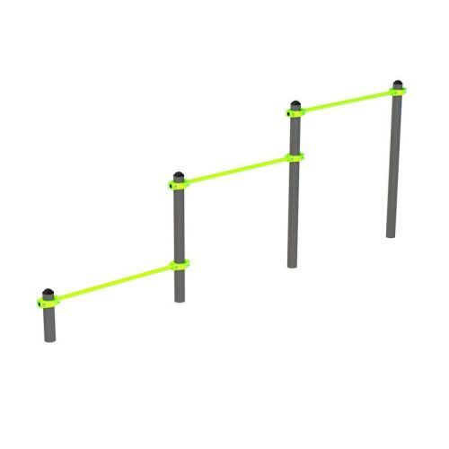 Воркаут Тройной каскад турников для отжиманий и подтягиваний ZAVODSPORTA W247