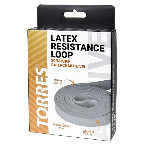 Эспандер TORRES AL0047 (сопротивление 25 кг) серый#3