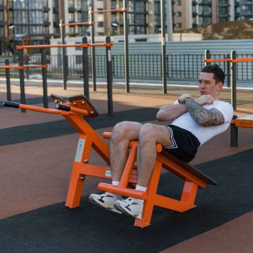 Уличный тренажер Скамья для пресса + гиперэкстензия ZAVODSPORTA Fix-1709#5