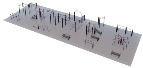 Уличная спортивная площадка Воркаут ТС-4-5