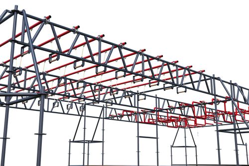 Комплекс полосы препятствий Водопровод + гиббон#4