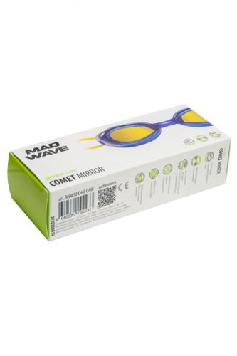 Очки для плавания детские MADWAVE COMET Mirror (синий)#4