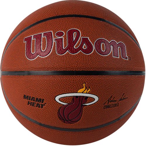 Мяч баскетбольный WILSON NBA Mia Heat №7 (композит) Мяч баскетбольный WILSON NBA Mia Heat №7 (композит)