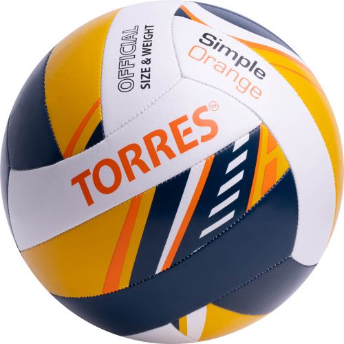 Мяч волейбольный TORRES Simple Orange №5 (ТПУ)#3 Мяч волейбольный TORRES Simple Orange №5 (ТПУ)#3
