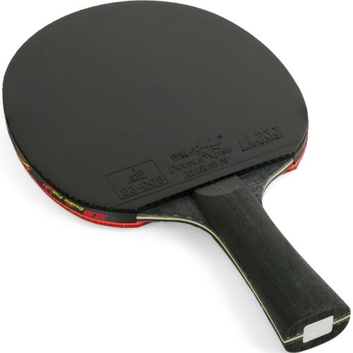 Ракетка для настольного тенниса DOUBLE FISH Black Carbon King Racket 3*** (коническая ручка) ITTF Approved#4 Ракетка для настольного тенниса DOUBLE FISH Black Carbon King Racket 3*** (коническая ручка) ITTF Approved#4