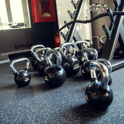 Гиря обрезиненная с хромированной ручкой PROFI-FIT#3