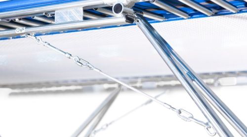 Спортивный батут складной Eurotramp Ultimate складной со страховочными столами#2