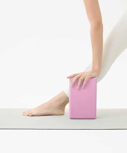 Блок для йоги STARFIT Core YB-200 EVA 22,5х15 см (розовый пастель)#6