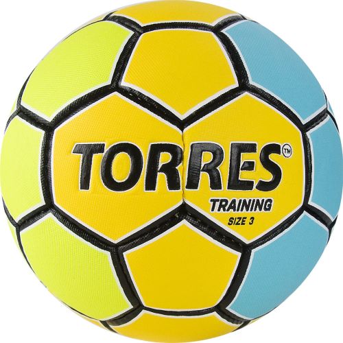 Мяч гандбольный TORRES Training №3 (ПУ) желто-голубой