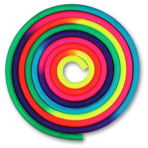 Скакалка гимнастическая INDIGO IN038-RBW 3 м (утяжеленная) пятицветная Скакалка гимнастическая INDIGO IN038-RBW 3 м (утяжеленная) пятицветная