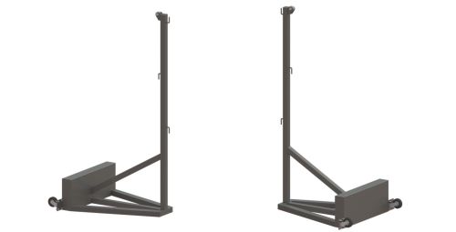 Стойки для бадминтона мобильные с противовесами СТ-9