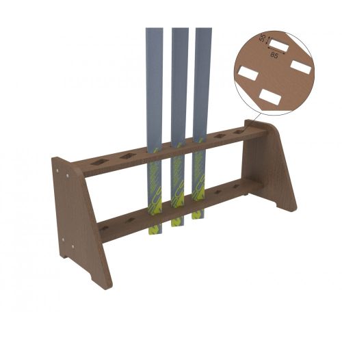 Тумба фанерная для беговых лыж, двухрядная на 14 пар#3 Тумба фанерная для беговых лыж, двухрядная на 14 пар#3