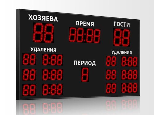 Табло для хоккея 2350x1300 мм (16 индикаторов)