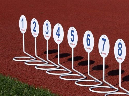 Указатели метража разметки для сектора толкания ядра POLANIK FMP-10/FMP-15 устанавливаются на земле