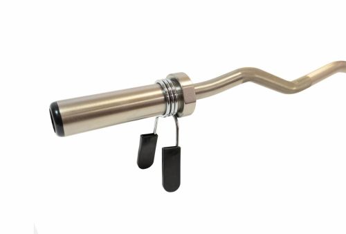 Гриф олимпийский слабоизогнутый 47" REBEL R-OB47-Z-CBR (с упорными подшипниками и замками)#3