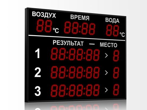 Табло для плавания 1250x1000 мм ER 0.5 Кд красный*