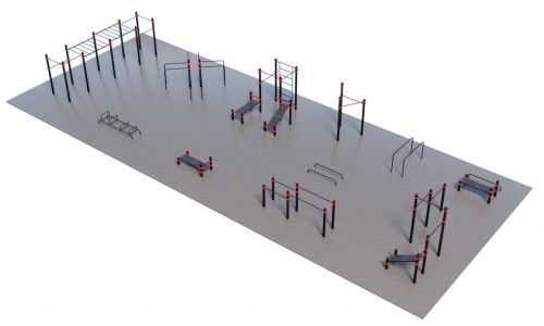 Уличная спортивная площадка Воркаут ТС-4-2