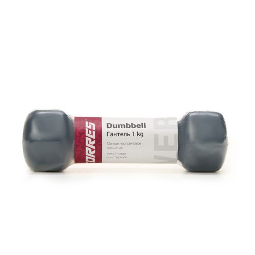 Гантель металлическая в неопреновой оболочке TORRES#3