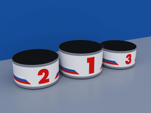 Пьедестал «Эконом» Матрешка 610х610 мм круглый